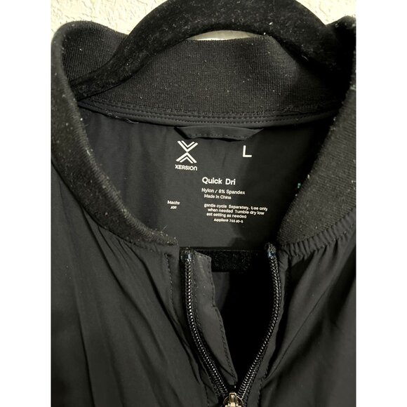 Xersion Quick Dri Black Nylon Spandex Mens Jacket Size Large - Picture 3 of 6